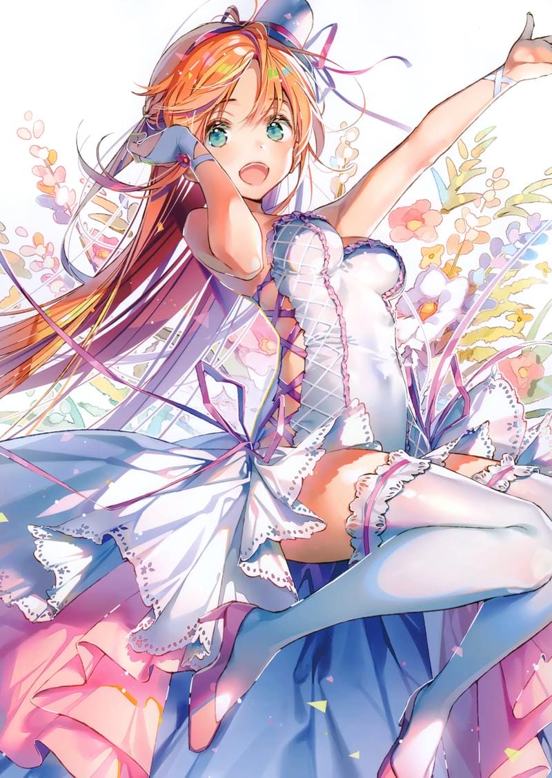 popiku官方偶像风成稿二次元插画